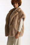 Gilet in eco pelliccia beige women Herno - 2