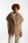 Gilet in eco pelliccia beige women Herno - 4