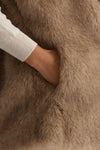 Gilet in eco pelliccia beige women Herno - 5