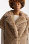 Gilet in eco pelliccia beige women Herno - 6