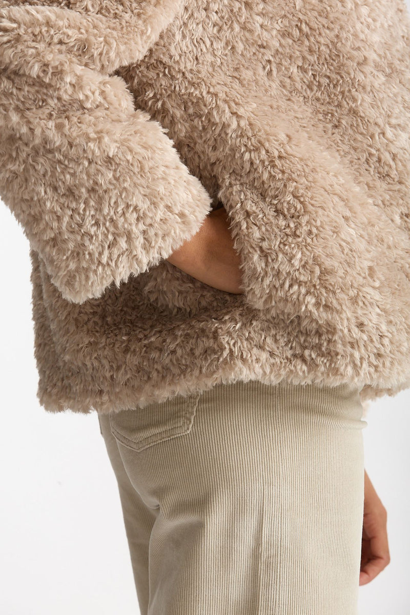 Eco pelliccia corta beige women Herno - 6