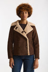 Eco montone corto marrone e beige women Herno - 1