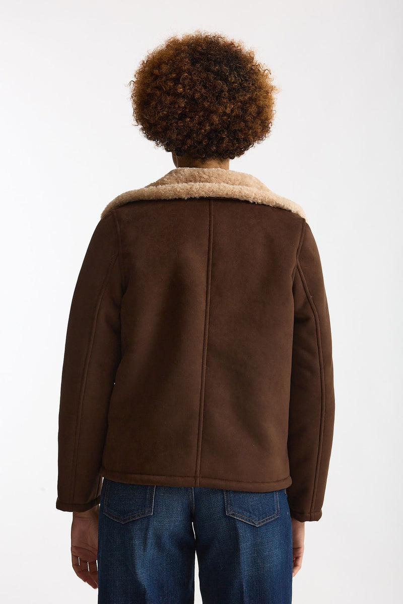 Eco montone corto marrone e beige women Herno - 3
