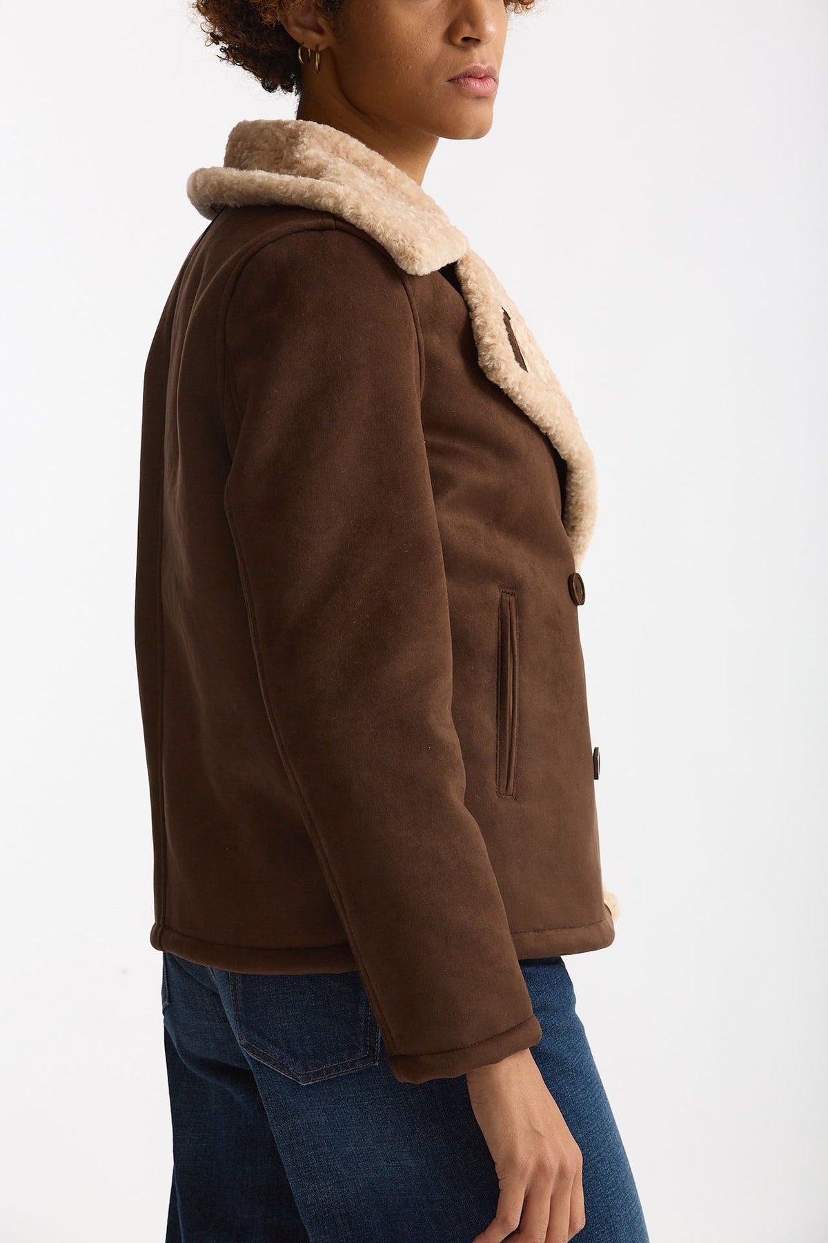 Eco montone corto marrone e beige women Herno - 4