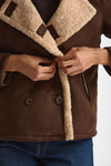 Eco montone corto marrone e beige women Herno - 7