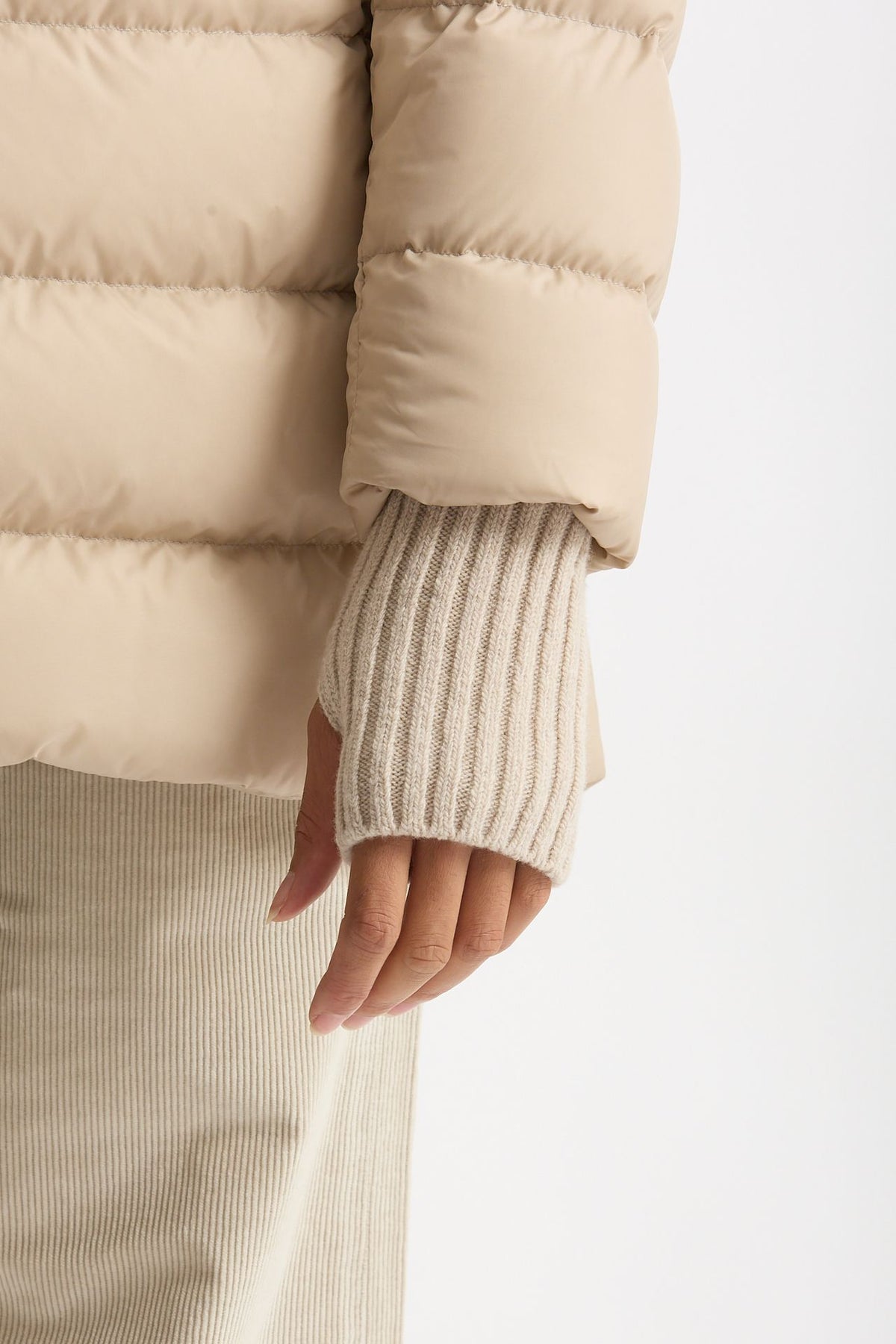 Piumino midi CHAMONIX in nylon beige women Herno - 6