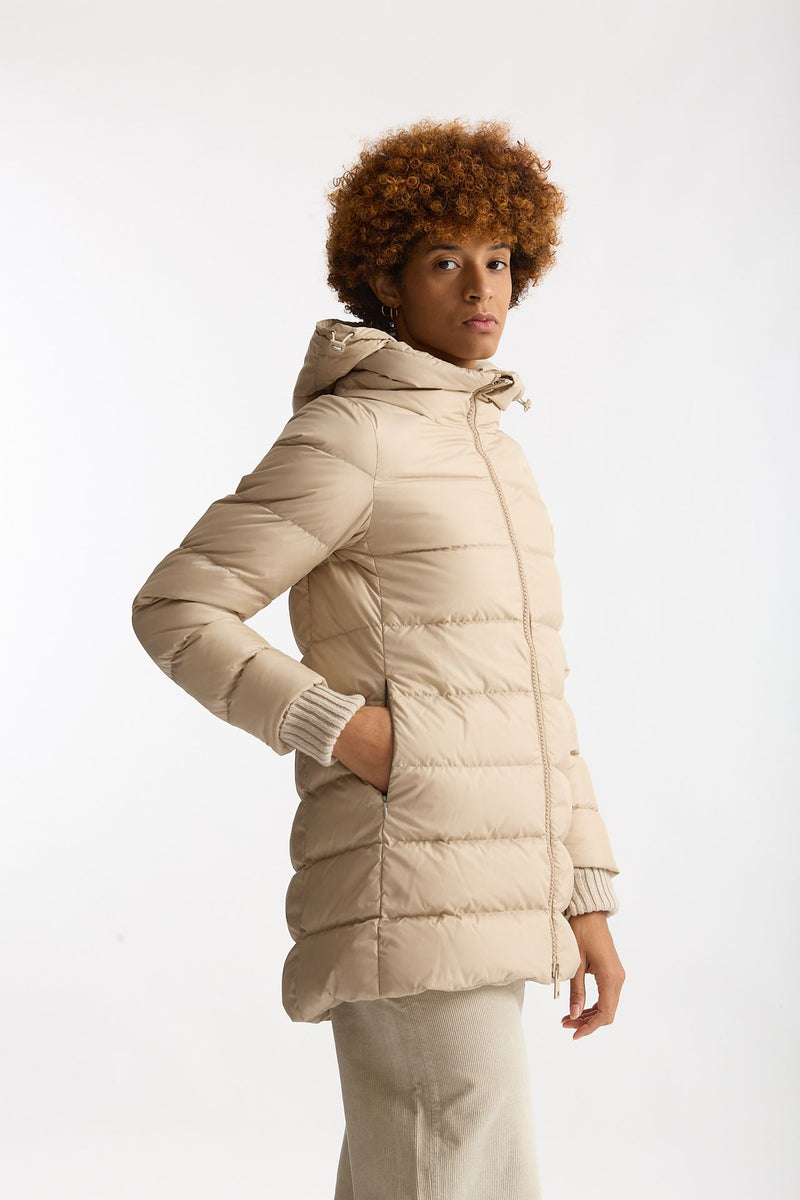 Piumino midi CHAMONIX in nylon beige women Herno - 3