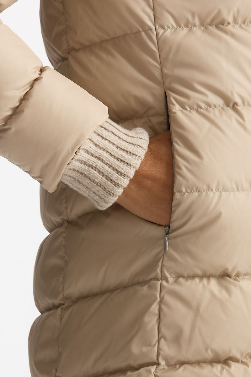 Piumino midi CHAMONIX in nylon beige women Herno - 4