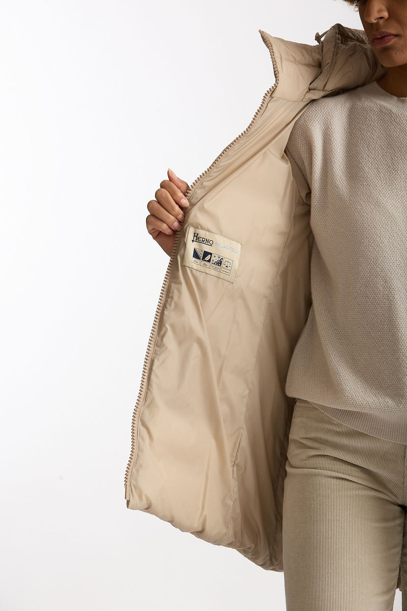Piumino midi CHAMONIX in nylon beige women Herno - 5