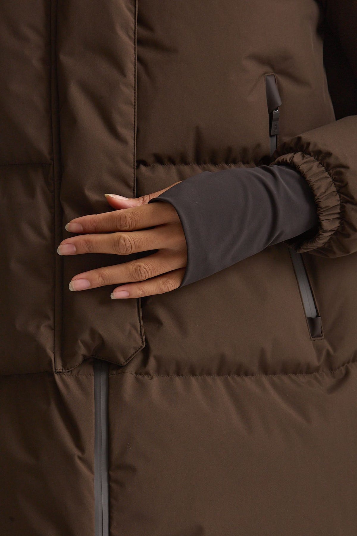 Piumino over windstopper marrone women Herno - 5
