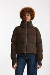 Piumino corto windstopper marrone women Herno - 2