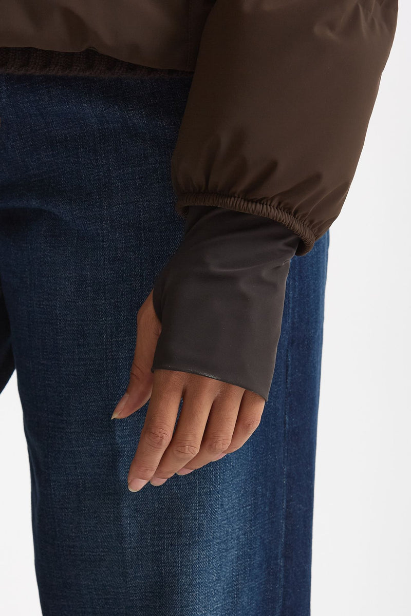 Piumino corto windstopper marrone women Herno - 7