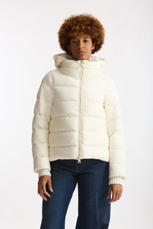 Piumino corto CHAMONIX in nylon bianco women Herno