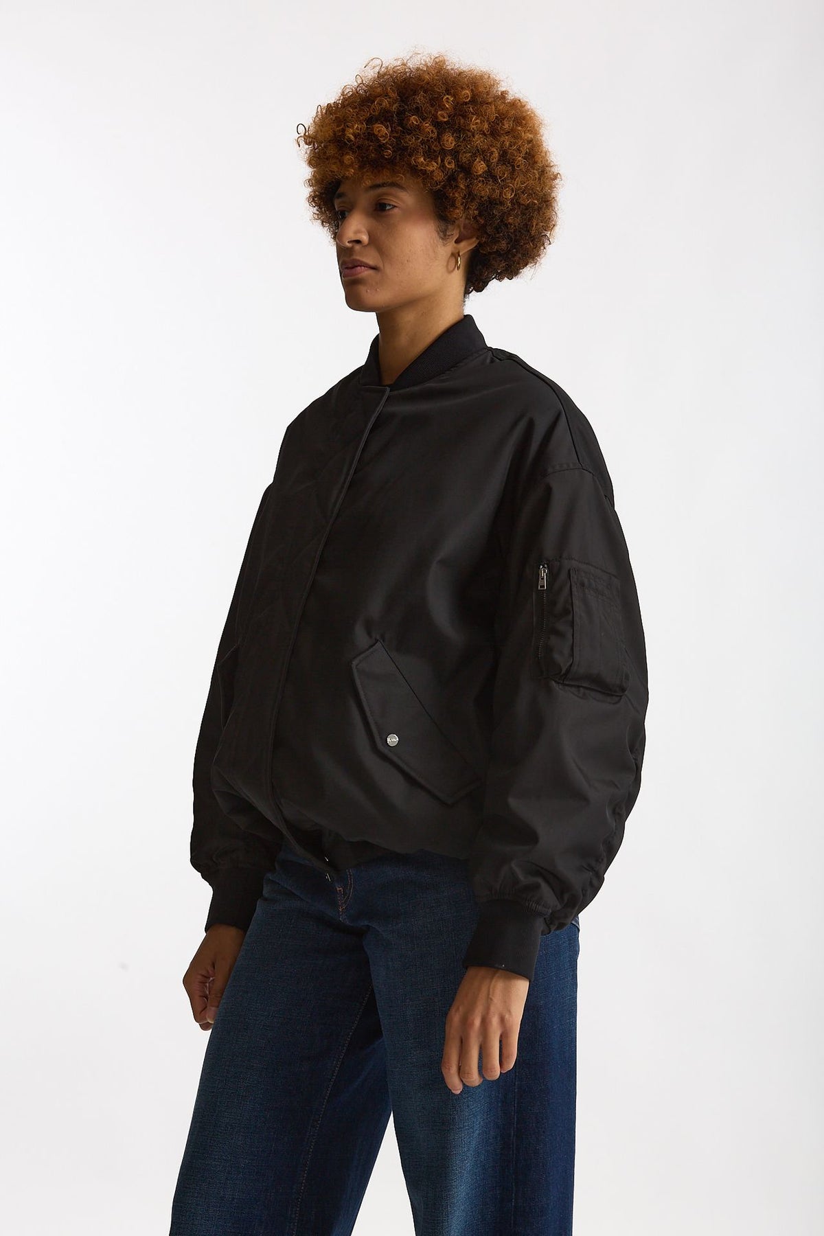 Bomber in gabardina di nylon nero women Herno - 2