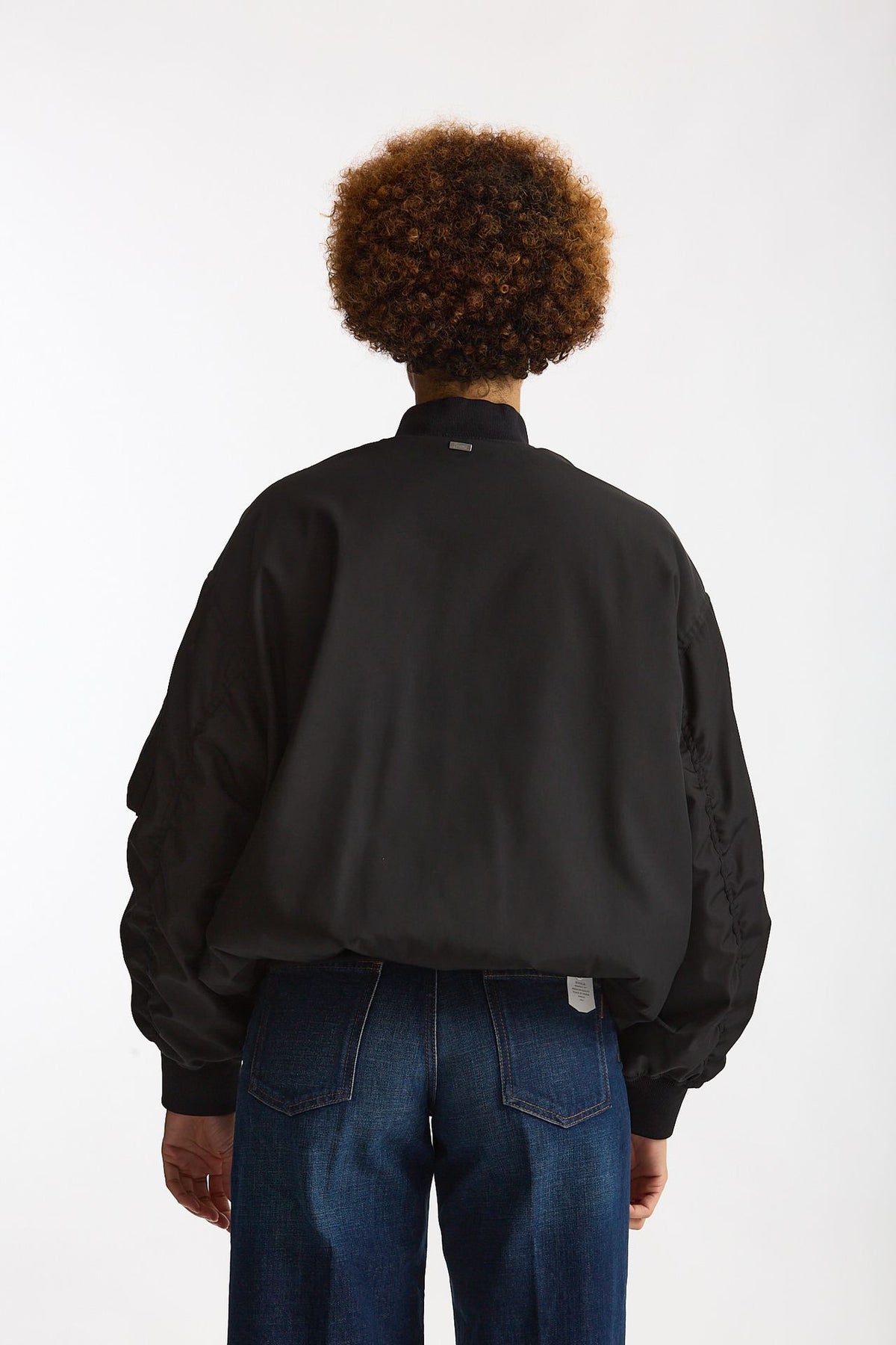 Bomber in gabardina di nylon nero women Herno - 3