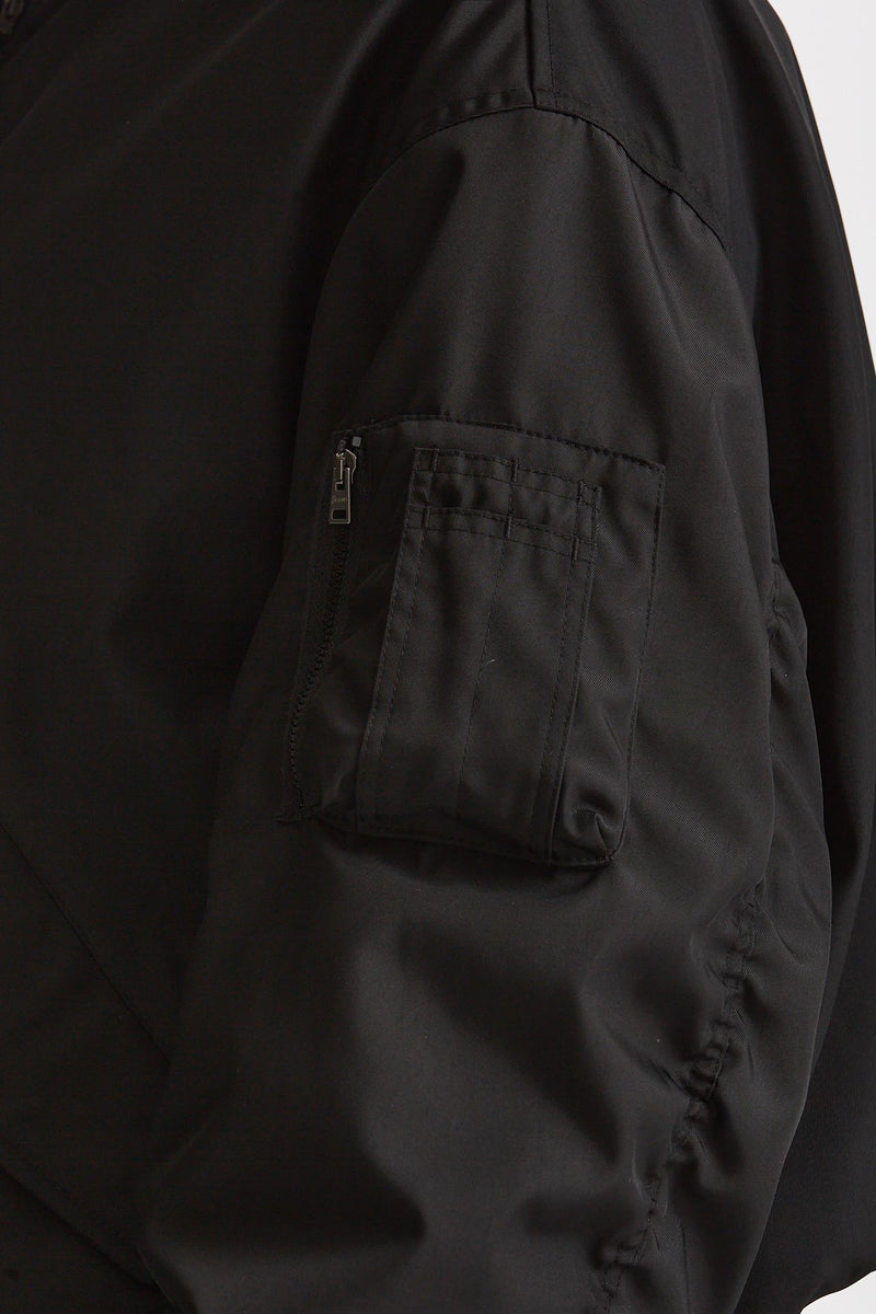 Bomber in gabardina di nylon nero women Herno - 6
