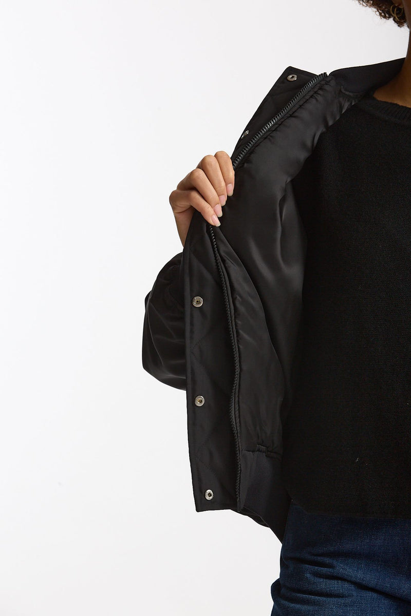 Bomber in gabardina di nylon nero women Herno - 7