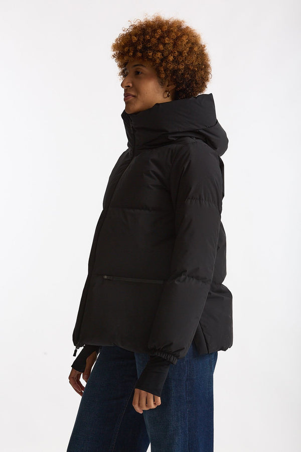 Piumino corto windstopper nero opaco women Herno
