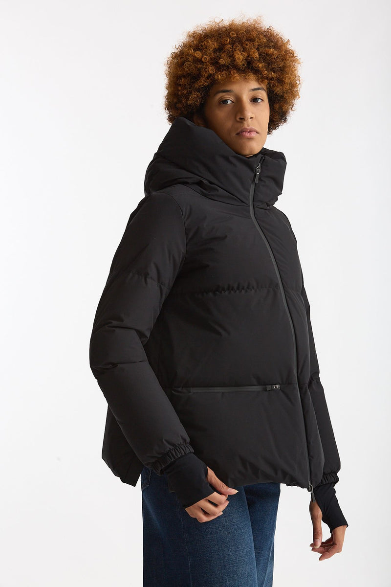 Piumino corto windstopper nero opaco women Herno - 4