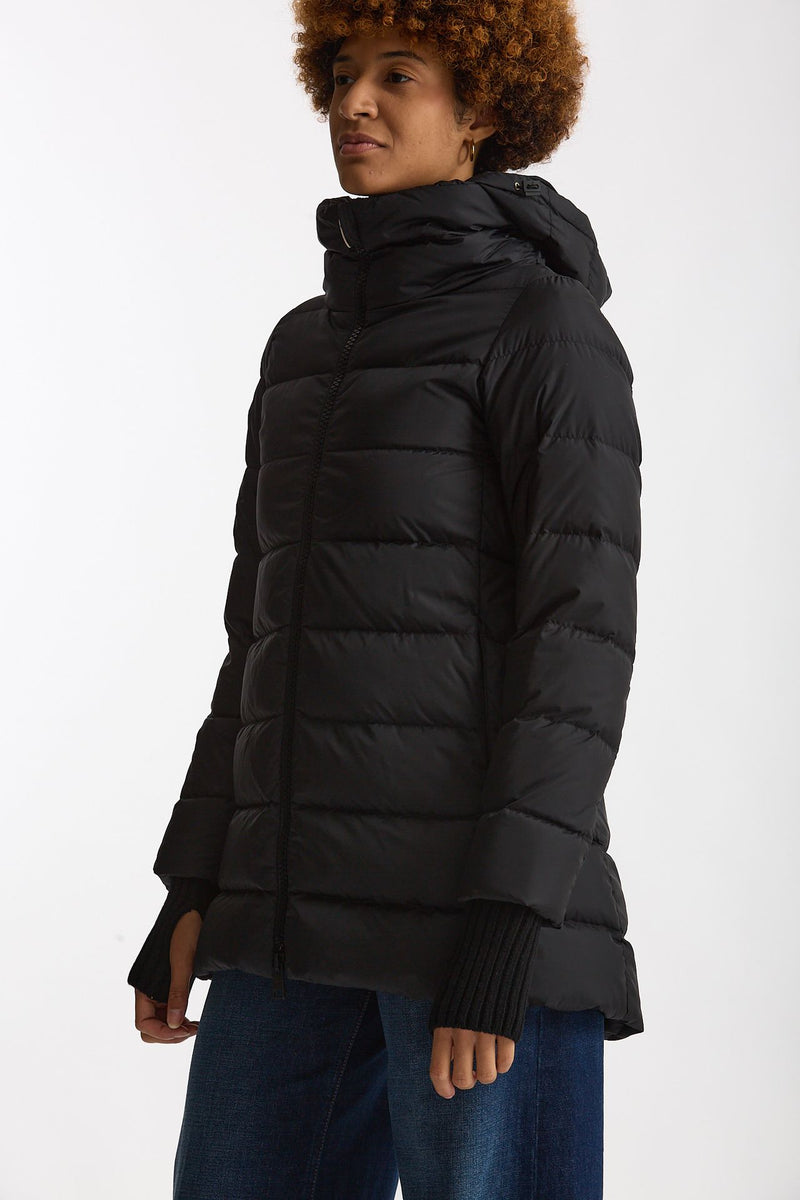 Piumino midi CHAMONIX in nylon nero women Herno - 3