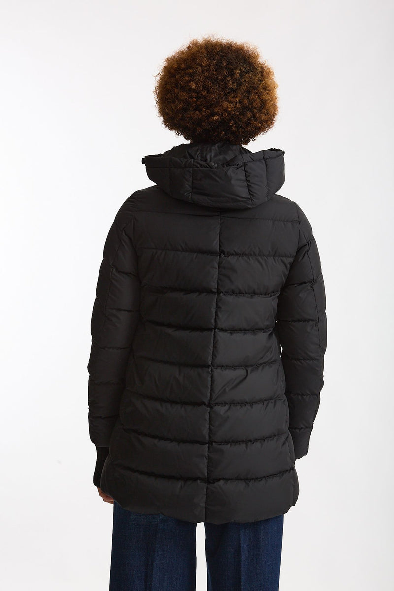 Piumino midi CHAMONIX in nylon nero women Herno - 4