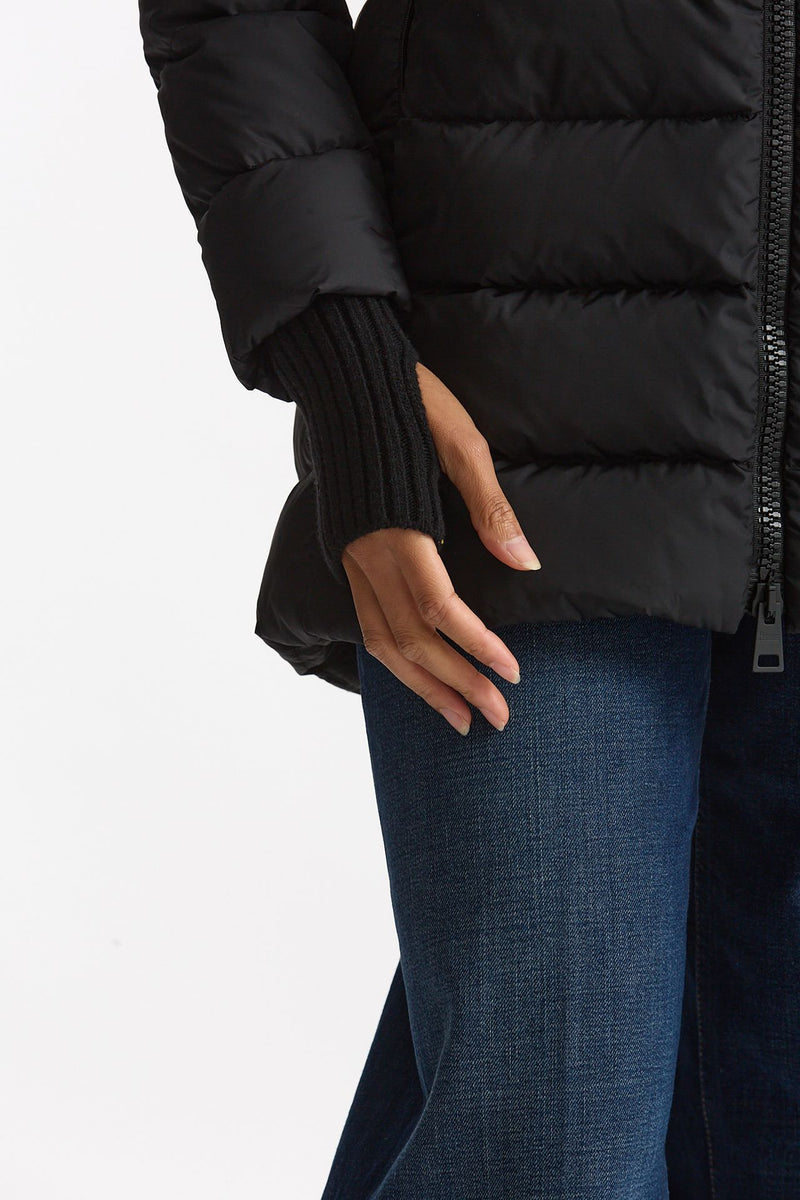 Piumino midi CHAMONIX in nylon nero women Herno - 5