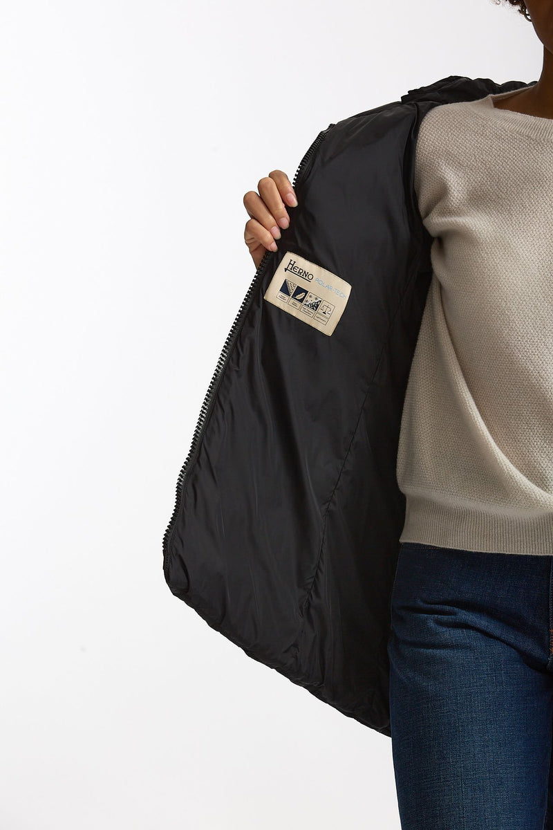 Piumino midi CHAMONIX in nylon nero women Herno - 7