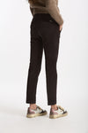 Pantalone slim in velluto LEYRE testa di moro women Incotex - 2