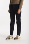 Pantalone slim in velluto LEYRE blu women Incotex - 3