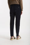Pantalone slim in velluto LEYRE blu women Incotex - 4