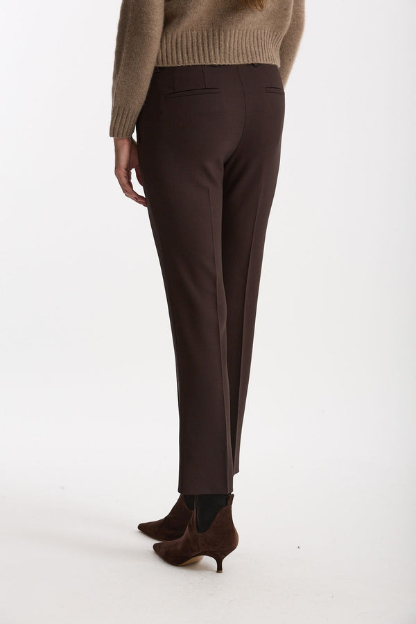 Pantalone slim KIMAMA marrone women Incotex