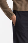 Pantalone ARLYS in flanella di lana marrone e blu women Incotex - 4