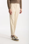 Pantalone in cotone GALENE panna women Incotex - 1