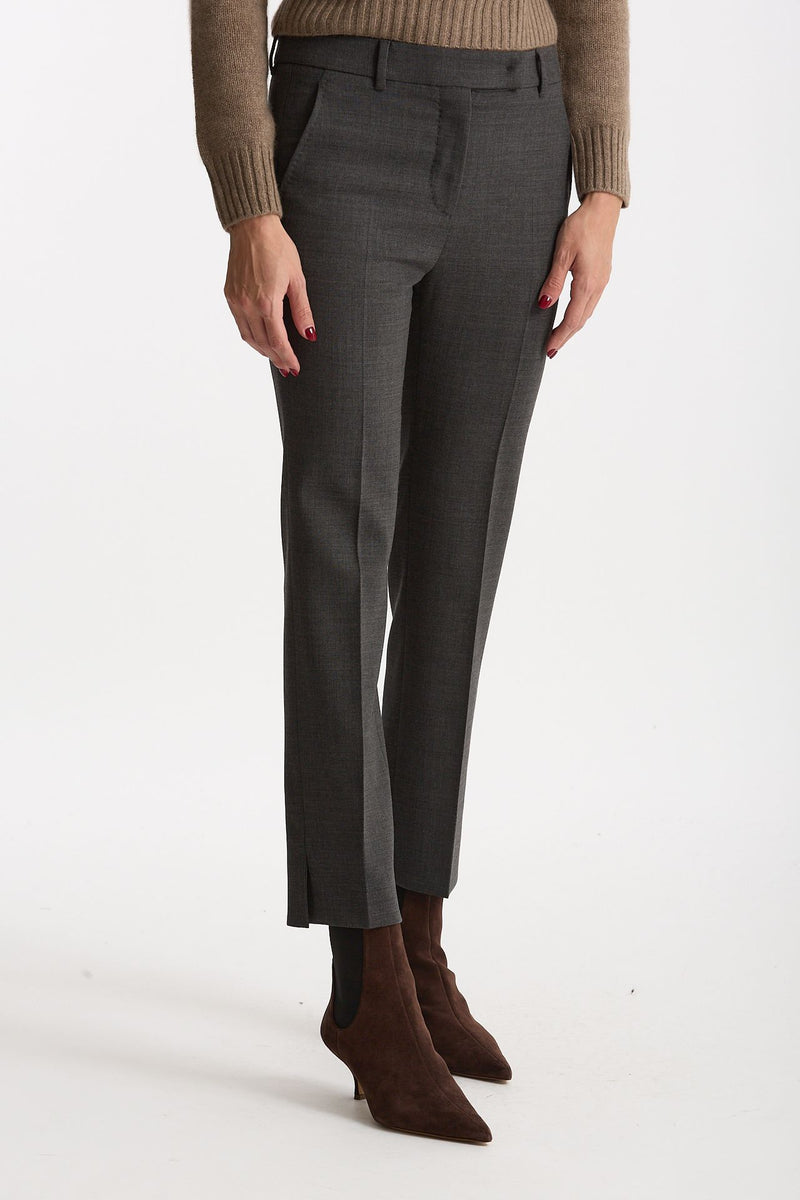 Pantalone slim KIMAMA antracite women Incotex - 3