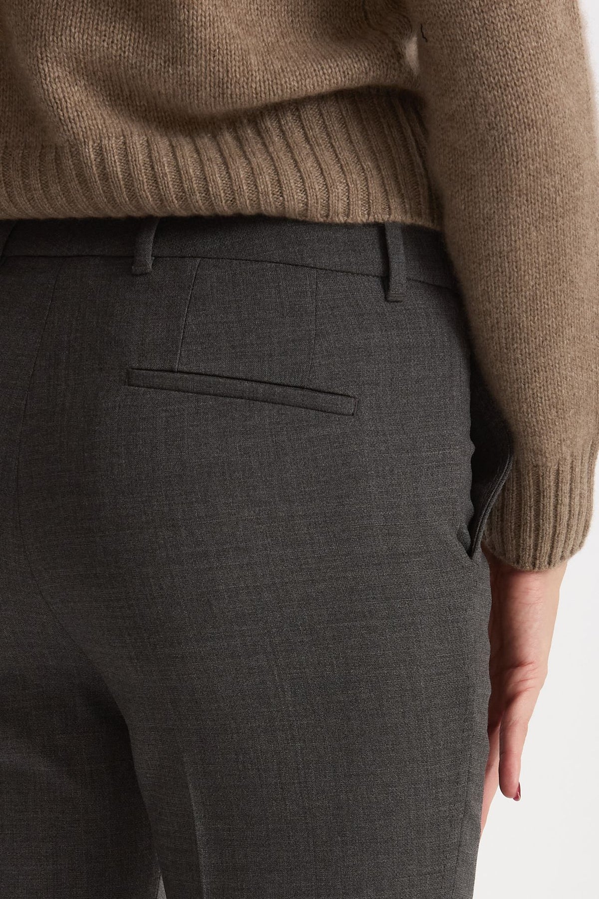 Pantalone slim KIMAMA antracite women Incotex - 5