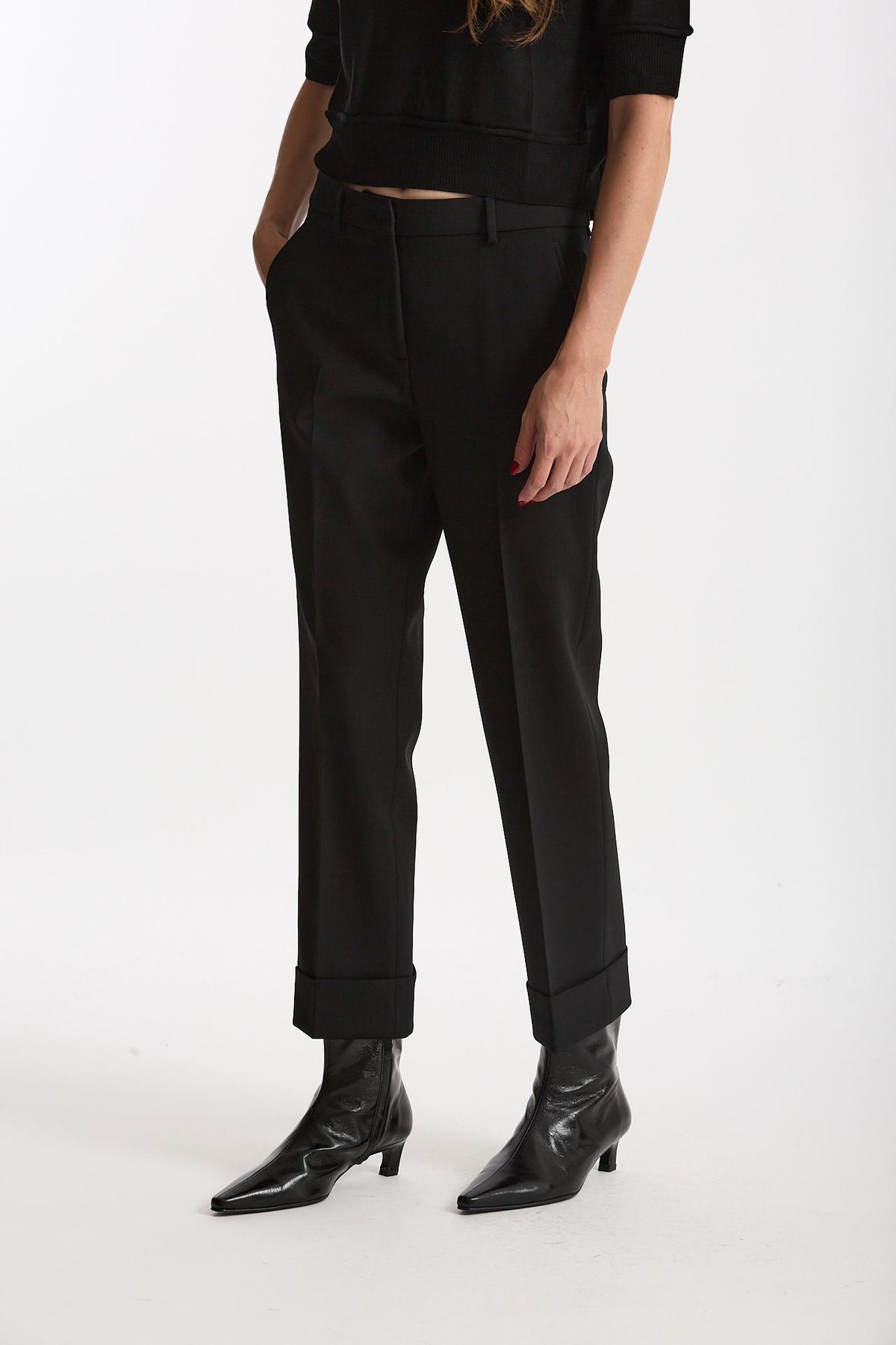 Pantalone dritto NEVET nero women Incotex - 2