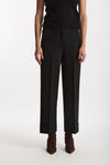 Pantalone ARLYS in tela di lana nero women Incotex - 2