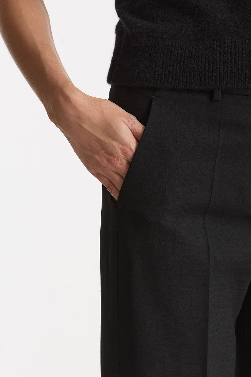 Pantalone ARLYS in tela di lana nero women Incotex - 5