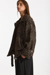 Giubbino over INJA tweed marrone e panna women Iro - 2