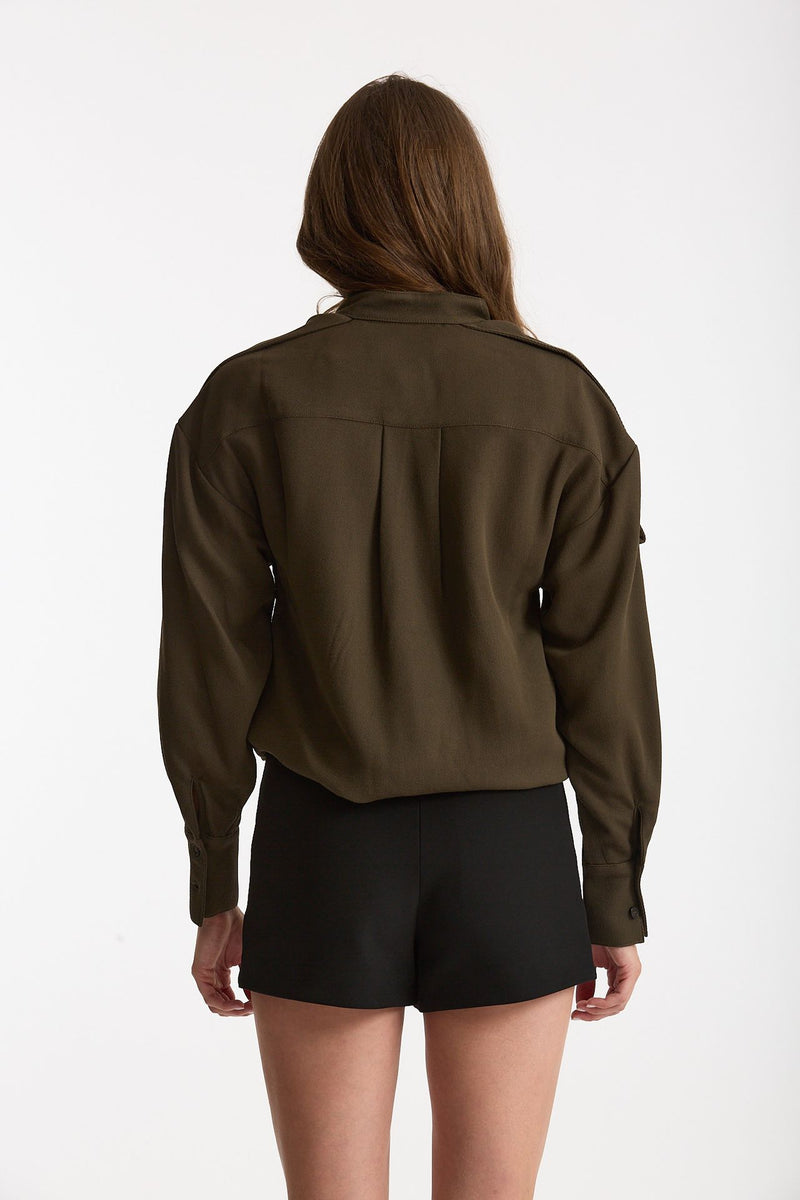 Over shirt MEKKY verde militare women Iro - 2