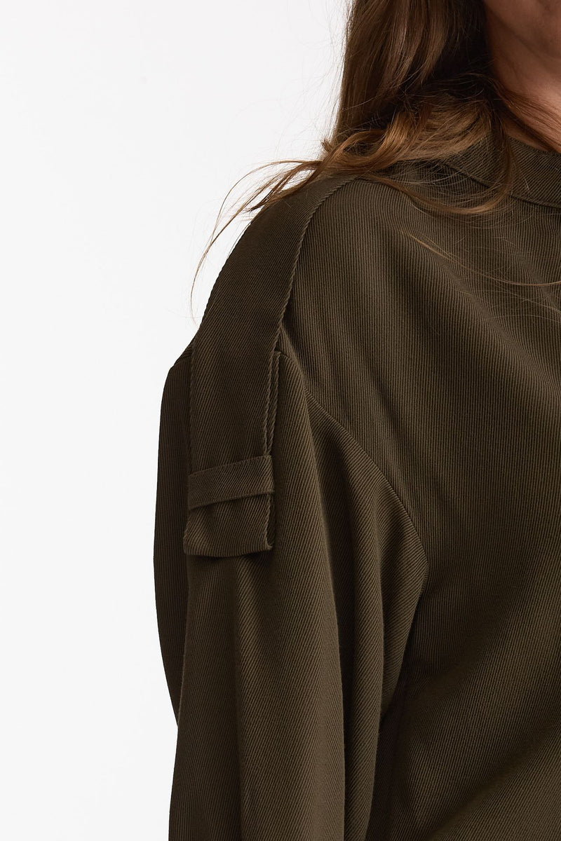 Over shirt MEKKY verde militare women Iro - 4
