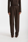 Pantalone vita alta pinces marrone women Iro - 1