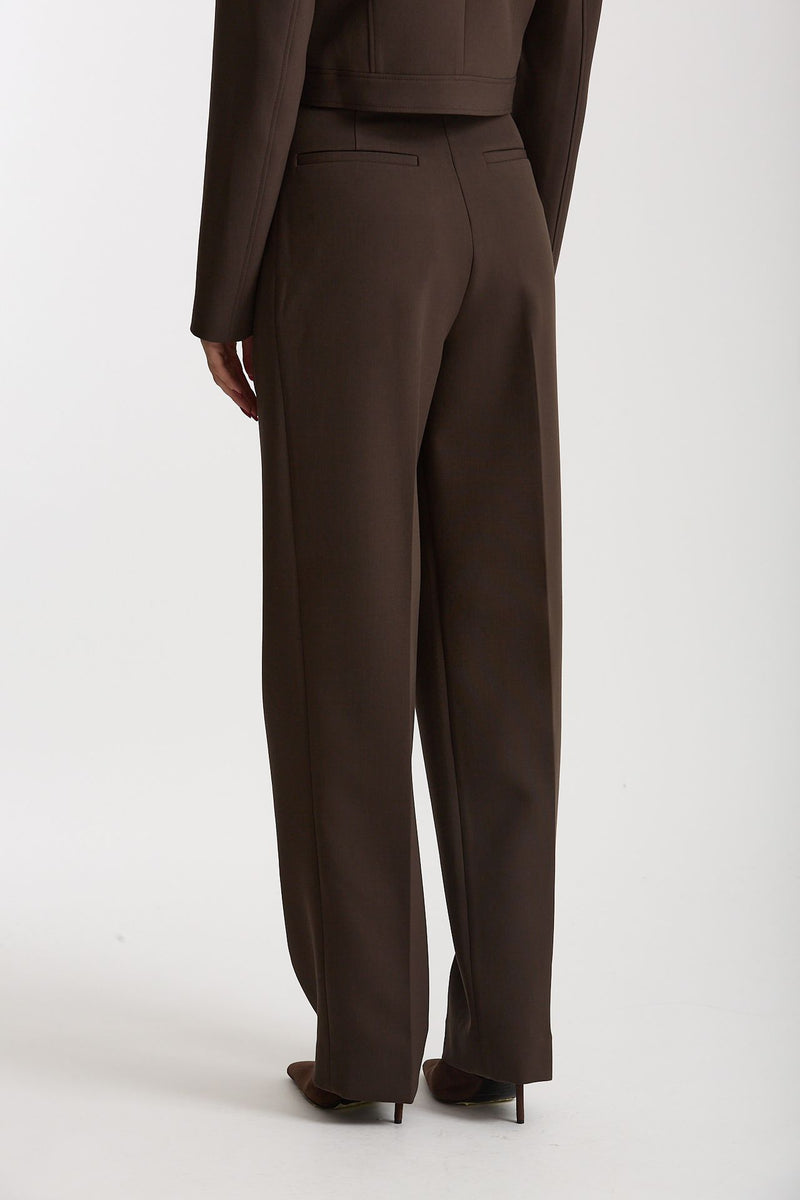 Pantalone vita alta pinces marrone women Iro - 3