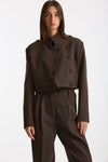 Giacca crop MOV marrone women Iro - 7