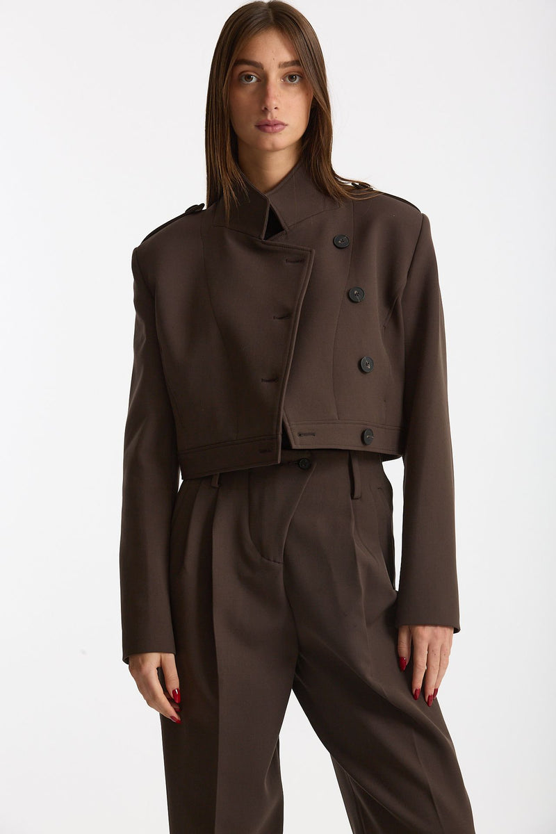 Giacca crop MOV marrone women Iro - 7