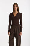 Maglia polo in viscosa marrone women Iro - 1