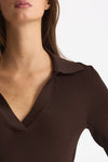 Maglia polo in viscosa marrone women Iro - 5