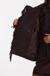 Giubbino frange misto lana burgundi women Iro - 8