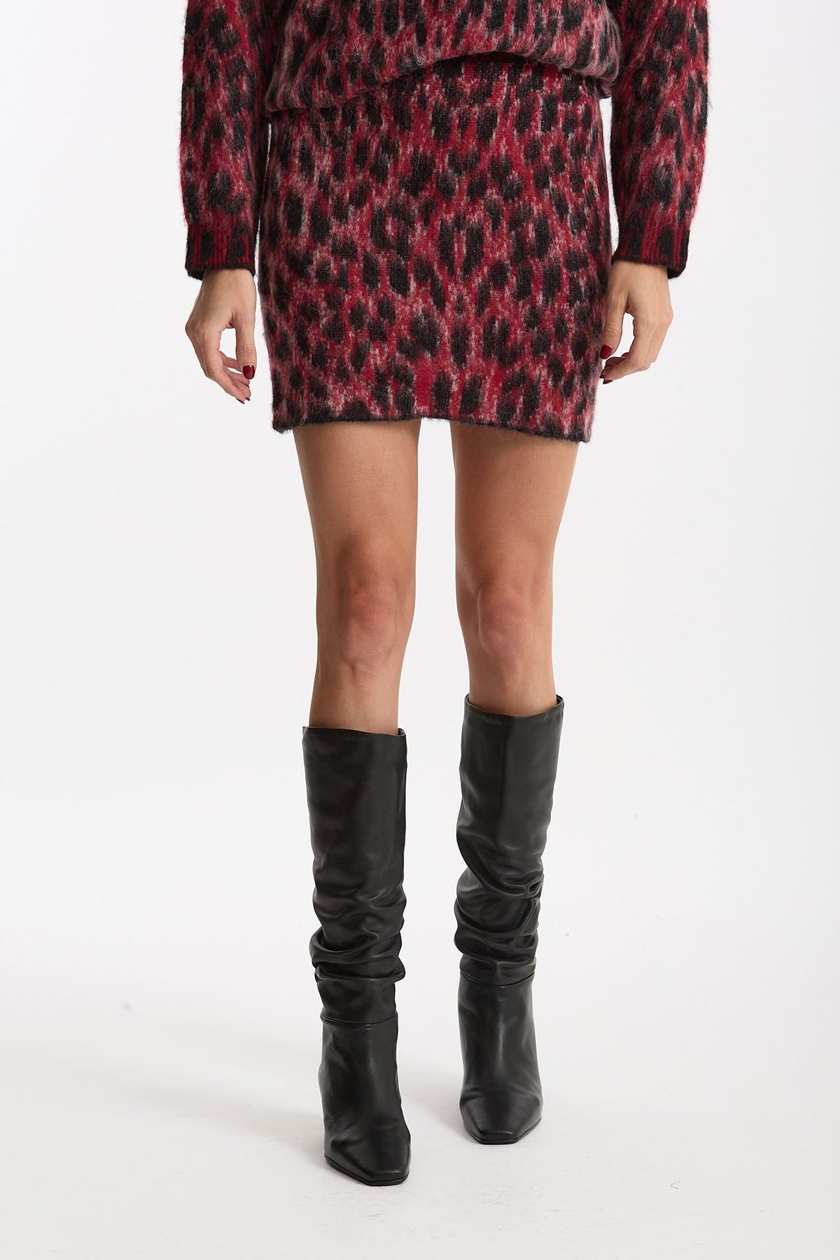 Gonna in maglia maculata jacquard women Laneus - 1
