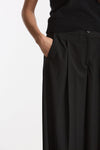 Pantalone in fresco lana nero women Laneus - 5